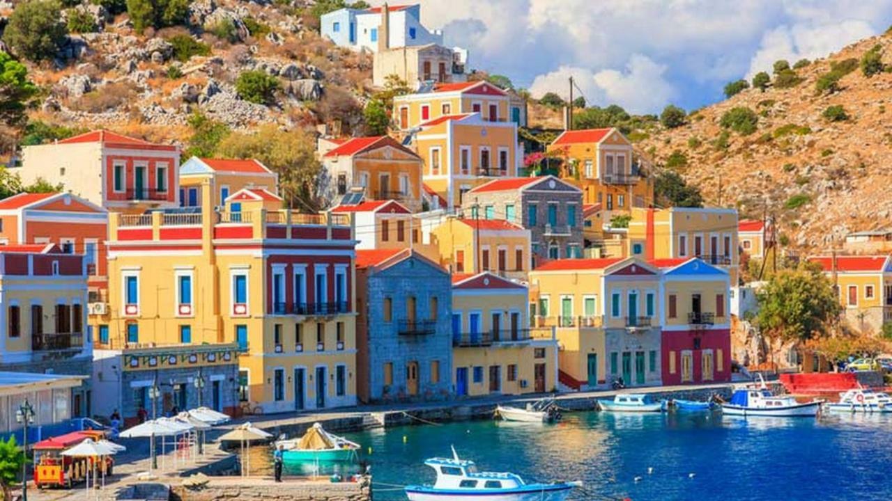 SeaMe Villa Symi Bagian luar foto